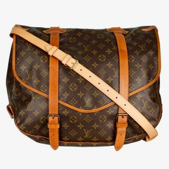 Louis Vuitton Monogram Canvas Samur 43 Saddle Bag - Picture 1 of 12
